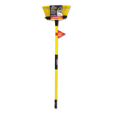 Quickie® Job Site Super-duty Multisurface Upright Broom, 16 X 54, Fiberglass Handle, Yellow-black freeshipping - TVN Wholesale